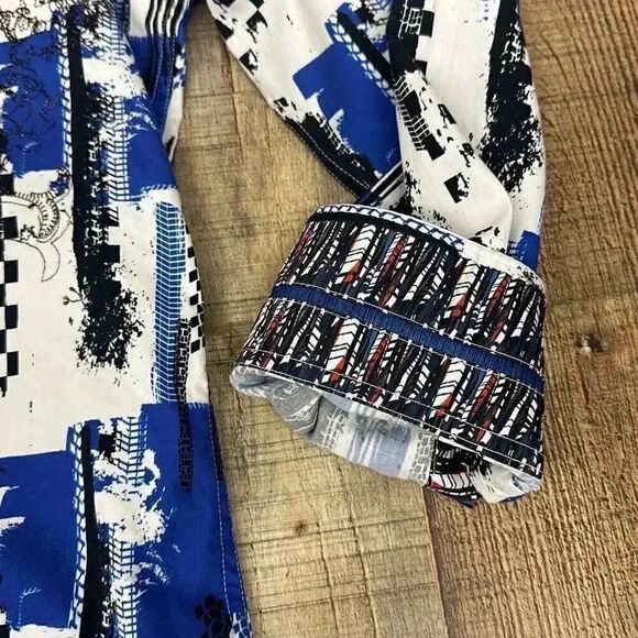 Robert Graham Gainesville Embroidered Sport Shirt Classic Fit Size 3XL - Picture 3 of 10